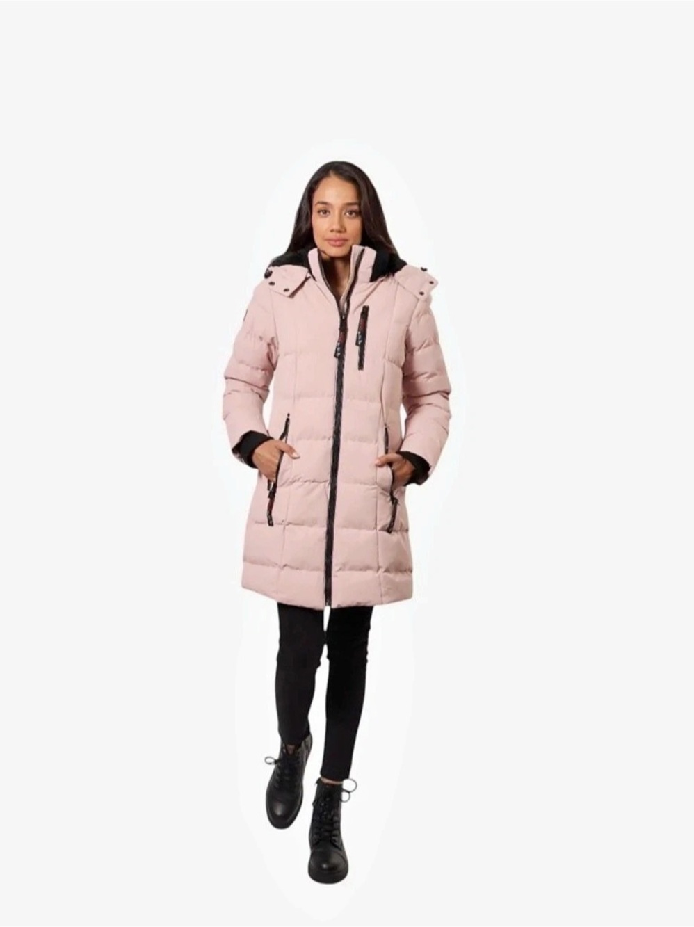 Canada Weather Gear Women's Heavyweight Long Length Bubble Puffer Parka Long